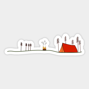 Gone Camping Sticker